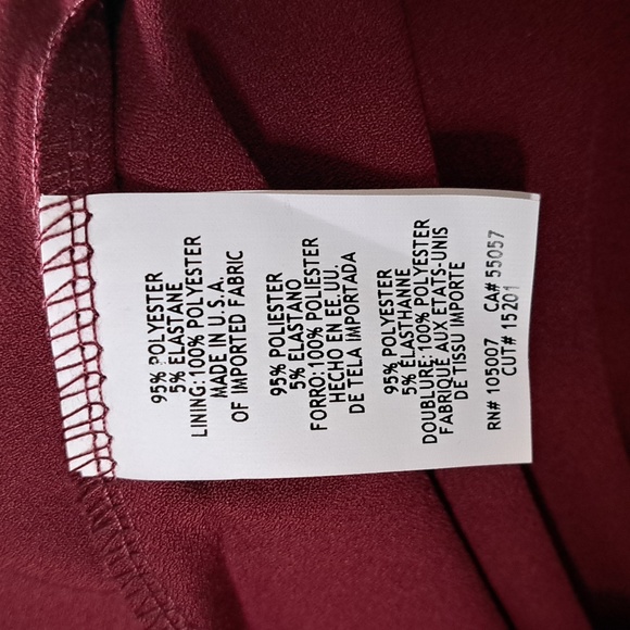 Marina Asymmetric One-Shoulder Jumpsuit Merlot 6 - Picture 11 of 11